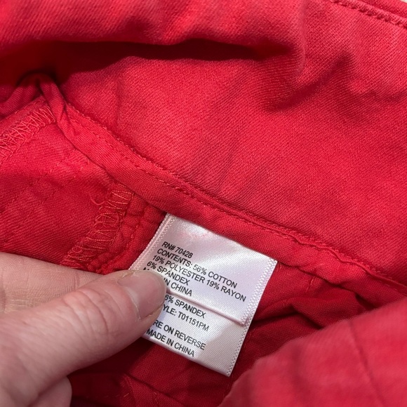 Tru Luxe Jeans Red Skinny Jeans Vibrant Denim - Picture 4 of 5